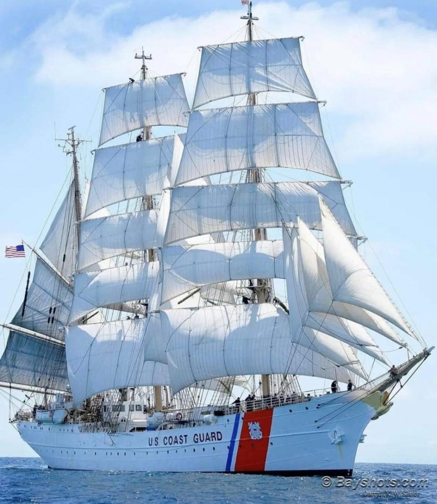 Sailing On The Tall Ship U.S. Coast Guard Cutter (USCGC) EAGLE On A Data And AI Learning Adventure At Sea