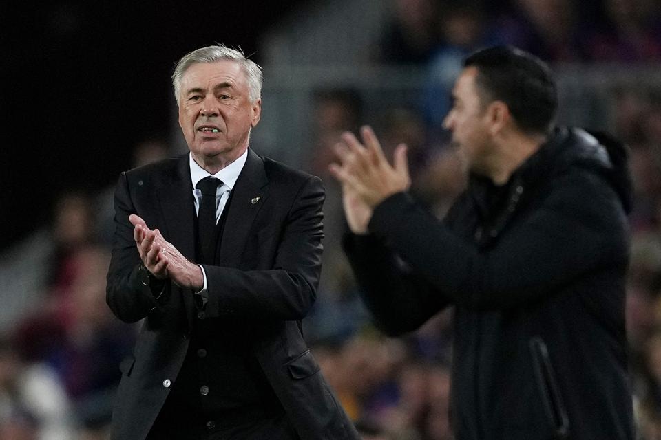 Real Madrid Coach Ancelotti Attacks ‘Unprofessional’ FC Barcelona Rival Xavi