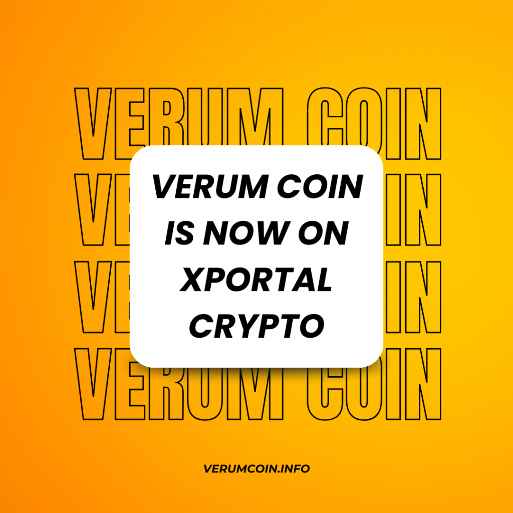 Verum Coin Now Available on xPortal Crypto