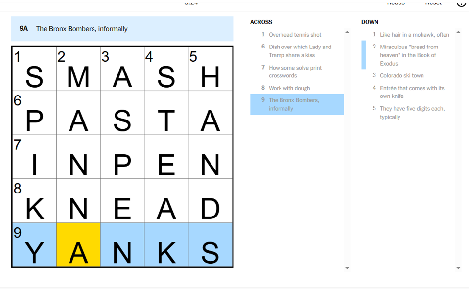 ‘NYT Mini’ Clues And Answers For Thursday, July 24