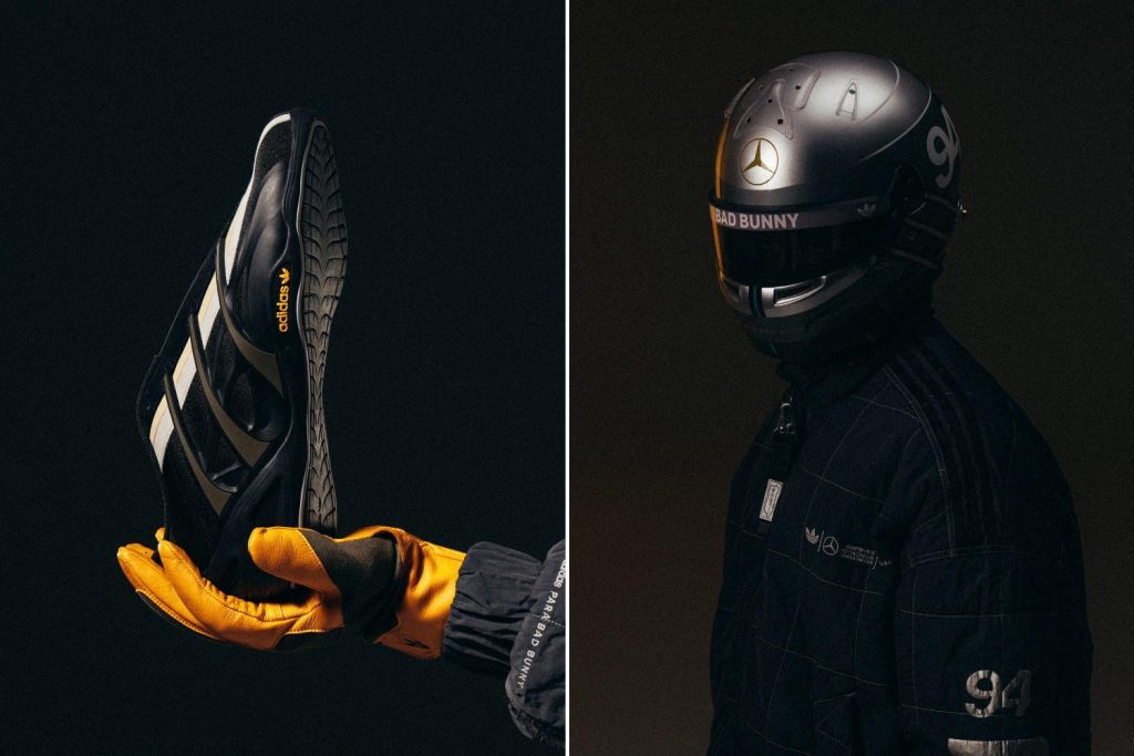 Bad Bunny Launches A Footwear And Apparel Collection In Collaboration With The Mercedes-AMG PETRONAS Formula 1 Team And Adidas Originals
