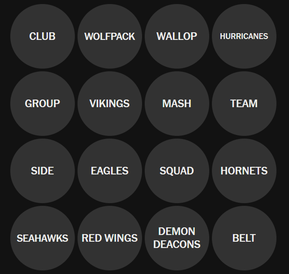 NYT Connections Sports Hints Today: Sunday, October 26 Clues, Answers