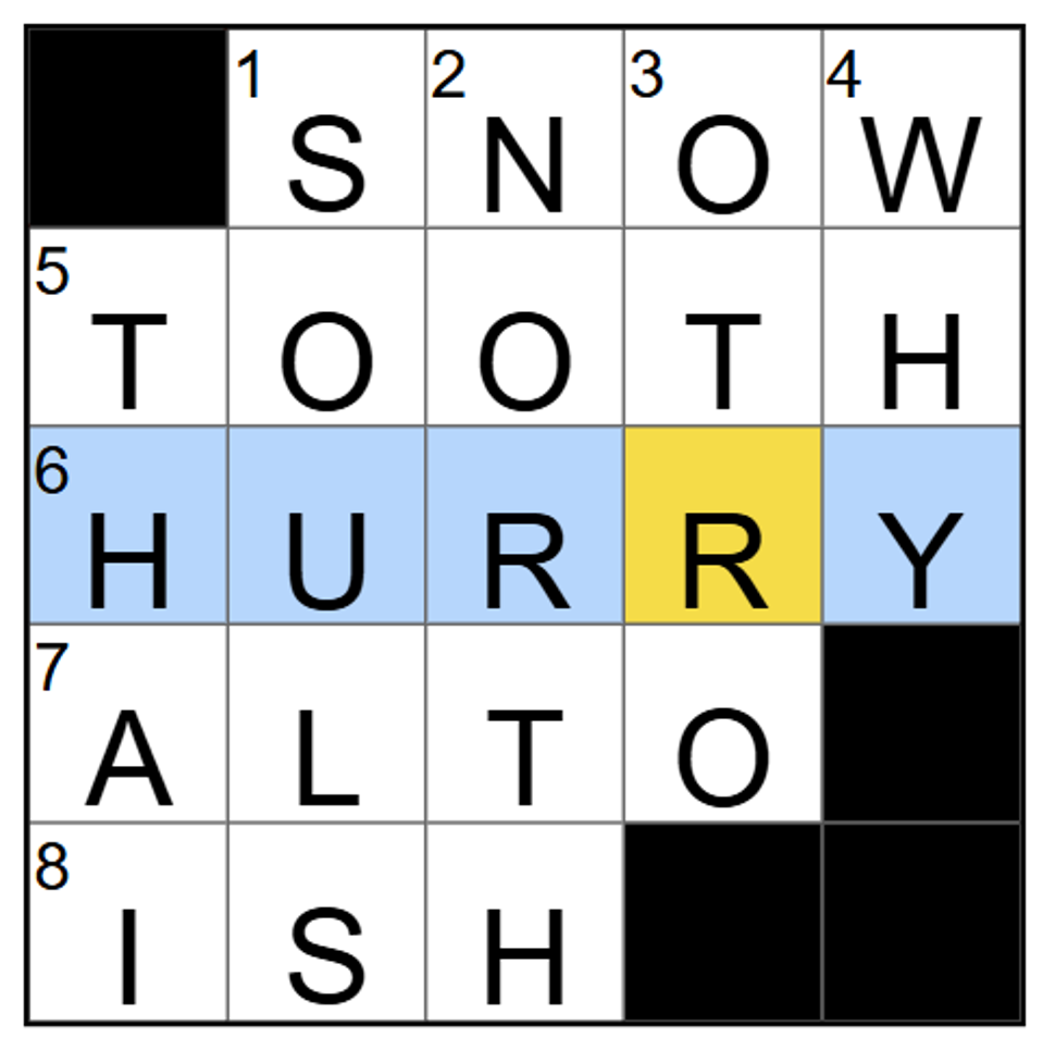 NYT Mini Clues And Answers For Wednesday, November 19