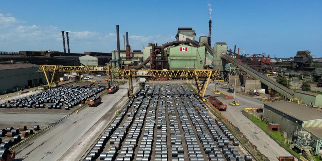 US-Canada trade war heats up as steel stocks rise, automakers fall, and the loonie weakens