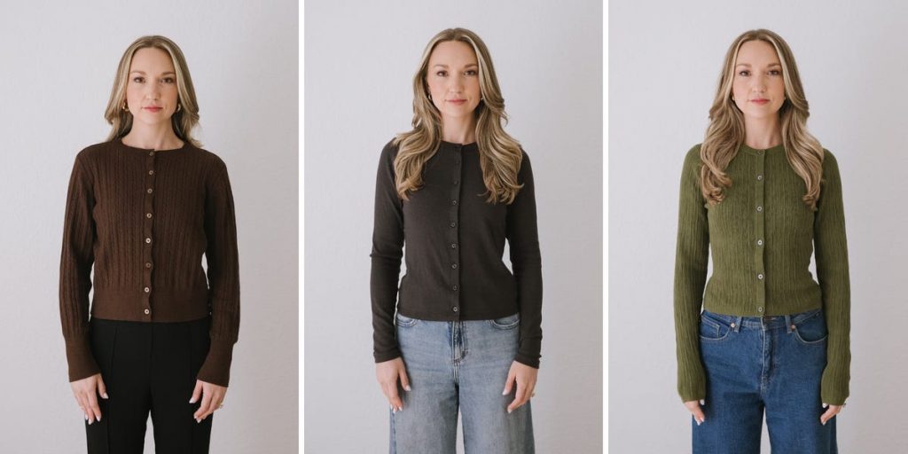 I bought cardigans from Old Navy, Gap, and Banana Republic. They were all nice, but I’ll be wearing one all season long.
