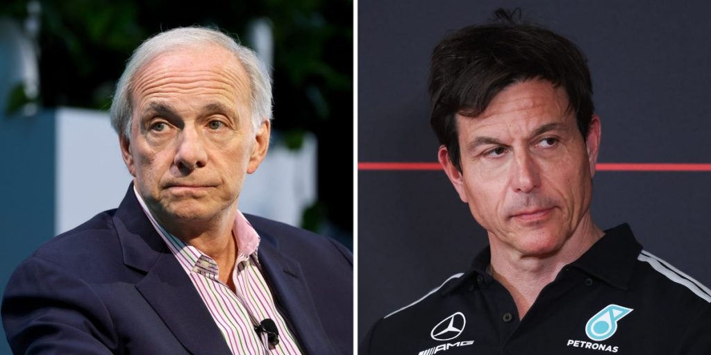 Ray Dalio and billionaire F1 boss Toto Wolff traded tips on how to get the best out of staff using ‘tough love’